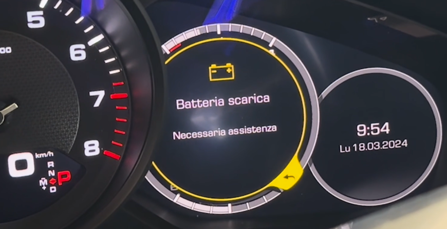 Riparazione Batteria Porsche Errore batteria Scarica